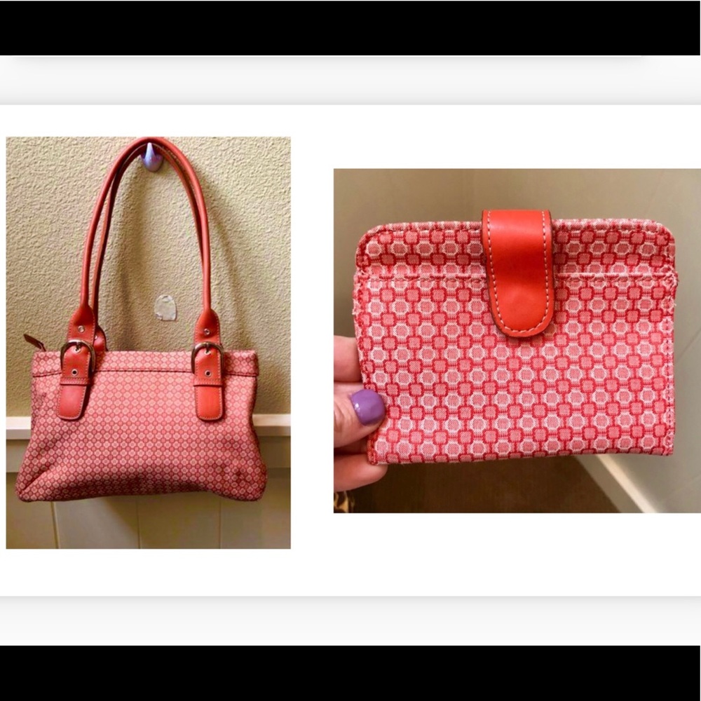 Like new Nine West bag & wallet set!